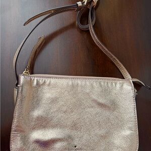Kate Spade Gold crossbody Purse with Luxurious Finish